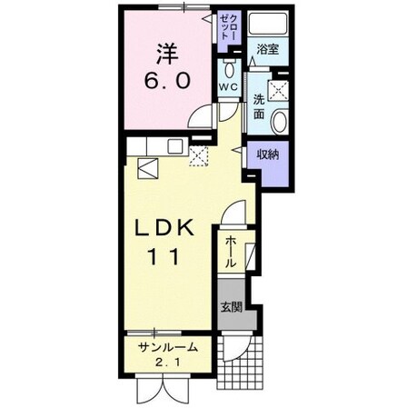 クヴェレの物件間取画像